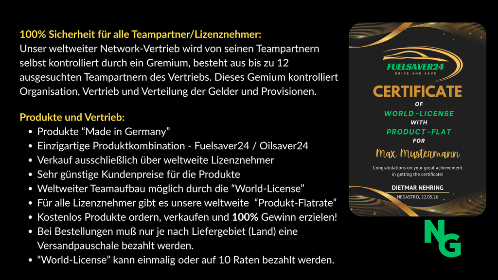 "World-License" for free