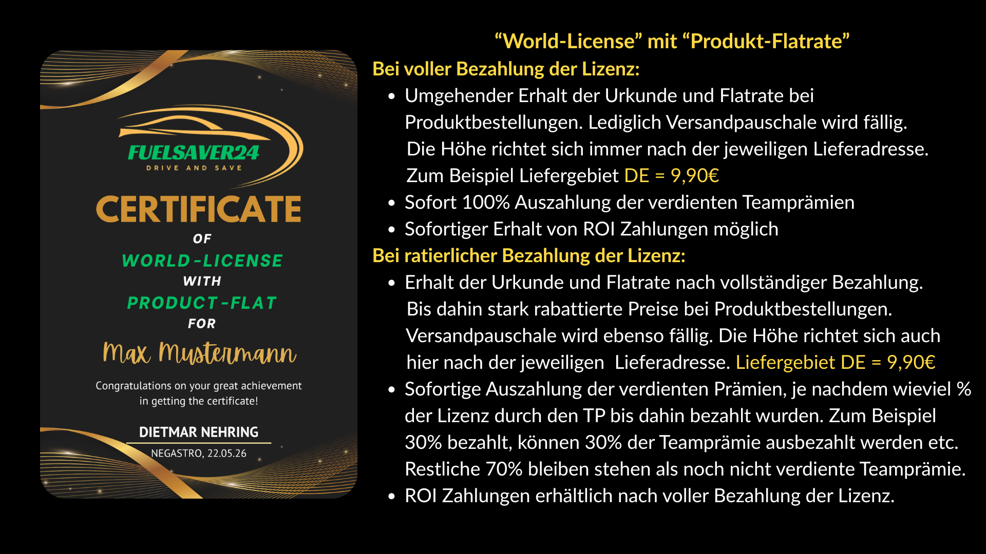 "World-License" for free